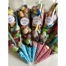 Sweet Cones, Handmade Party Sweet Cones. 6 Pick ‘N’ Mix Sweet Cones.