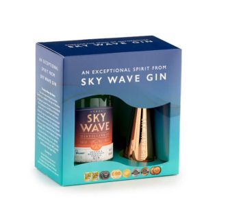 Sky Wave Gin Orange & Madagascan Vanilla 200ml and Jigger Gift Box