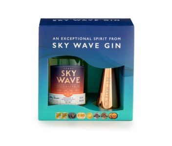 Sky Wave Gin Orange & Madagascan Vanilla 200ml and Jigger Gift Box