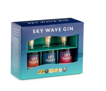 Sky Wave 3 x Miniatures Gin Gift Box