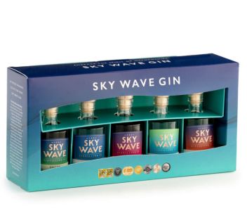 Ultimate Sky Wave Gin Gift Box – 5 x Sky Wave Miniatures