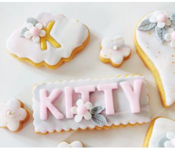 Butter Biscuit with fondant icing - Birthday box