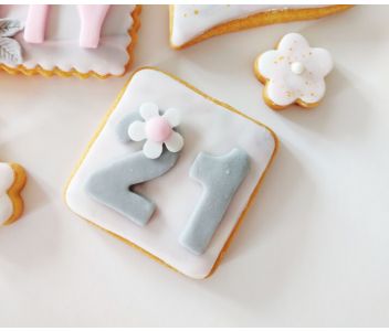 Butter Biscuit with fondant icing - Birthday box