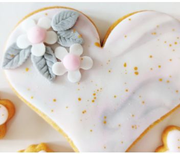 Butter Biscuit with fondant icing - Birthday box