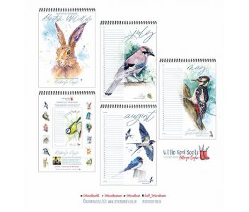 Illustrated Perpetual Wildlife Calendar