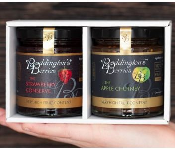 Gift Pack - 2 x 227g Strawberry Conserve & Apple Chutney