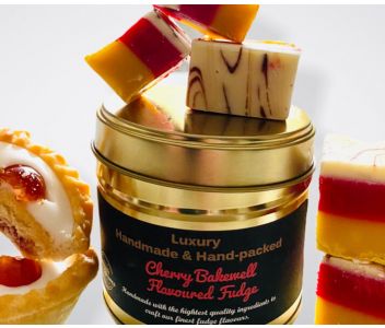 Cherry Bakewell Fudge Gift Tin