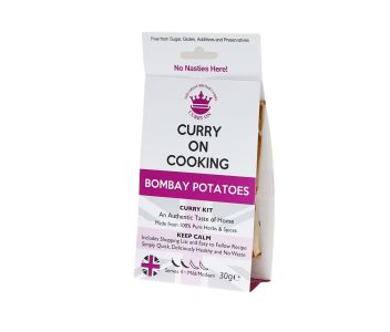 Curry On Cooking Bombay Potatoes Kit (mild/medium) 1 Potato, 2 Potato, 3 Potato, 4!
