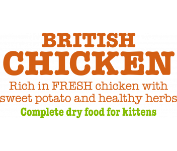 British Chicken Complete Dry Food for Kittens 1.5kg x4