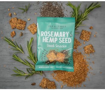 Pep & Lekker Rosemary & Hemp seed snacks (box of 5) 