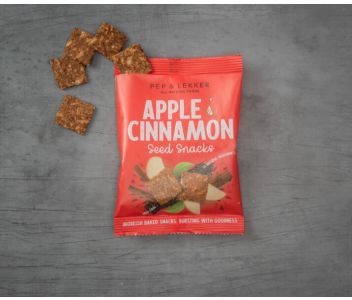 Pep & Lekker Apple & Cinnamon seed snacks (box of 5) 