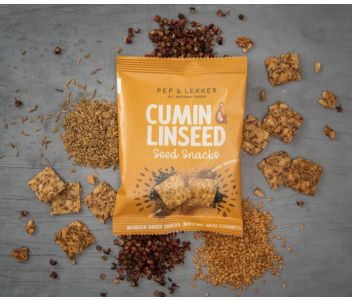 Pep & Lekker cumin & linseed snacks (box of 5) 