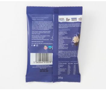 Pep & Lekker Cacao & Coconut seed snacks (box of 5) 