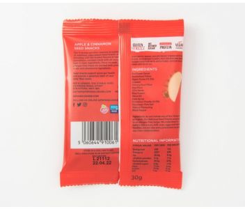 Pep & Lekker Apple & Cinnamon seed snacks (box of 5) 