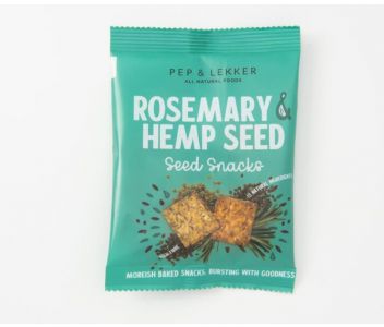Pep & Lekker Rosemary & Hemp seed snacks (box of 5) 