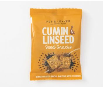 Pep & Lekker cumin & linseed snacks (box of 5) 