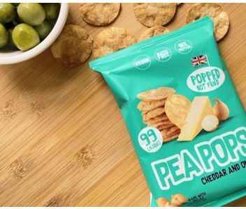 PEA POPS CHEDDAR & ONION CHICKPEA CRISPS 12 x 80g