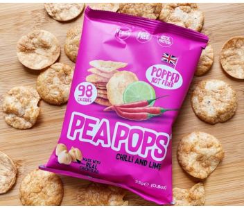 PEA POPS CHILLI & LIME CHICKPEA CRISPS 12 x 80g