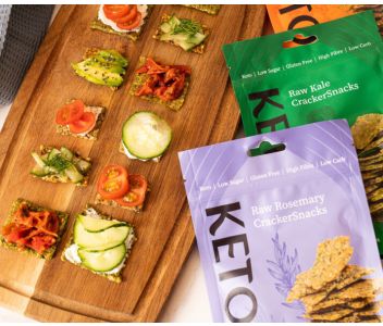 Keto Raw Rosemary Crackers