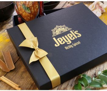 Handmade South Indian Cooking Sauces | Pick Your Cooking Sauces | Any 2 Jeyel’s Sauces | Cooking Sauce Gift Box with Silk Bag