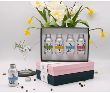 THE ANIMAL GIN TIN, GIFT BOX SET - PINK BOX - 35ML TINS