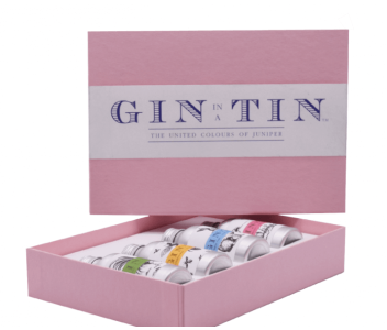 THE ANIMAL GIN TIN, GIFT BOX SET - PINK BOX - 35ML TINS
