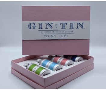 THE LOVE GIN TIN, GIFT BOX SET - PINK