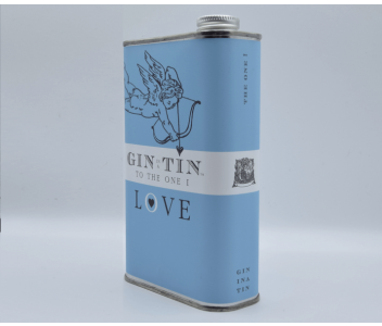 THE CUPID, LOVE BLUE TIN – FULL OF DELICIOUS GIN