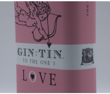 THE CUPID, LOVE TIN PINK – FULL OF DELICIOUS GIN