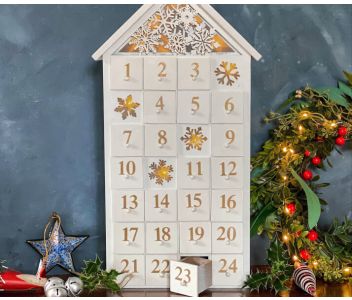Luxury Chocolate Truffle Wooden Advent Calendar