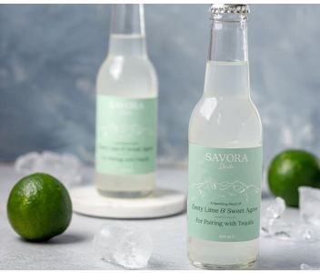 Savora Drinks Zesty Lime & Sweet Agave Mixer - 4 units