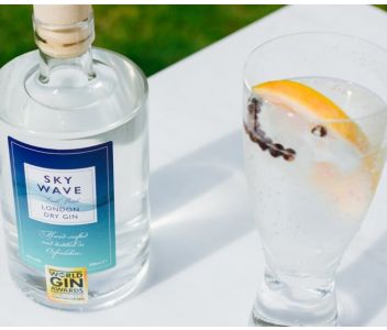 Sky Wave London Dry Gin & Raspberry and Rhubarb Gin Twin Pack