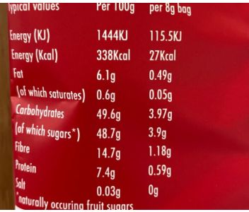 LioBites Freeze-Dried Strawberry Crisps - 1 box 15 packs - FREE DELIVERY 