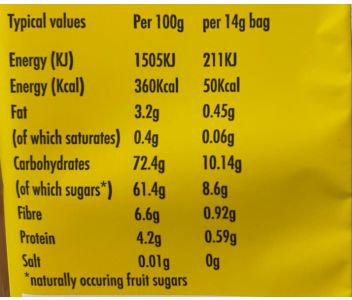 LioBites Freeze-Dried Banana Crisps - 1 box 15 packs - FREE DELIVERY 