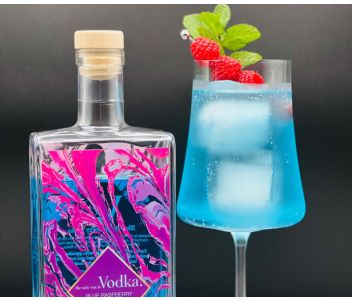 Premium Blue Raspberry Vodka 37.5% ABV/ 70cl 