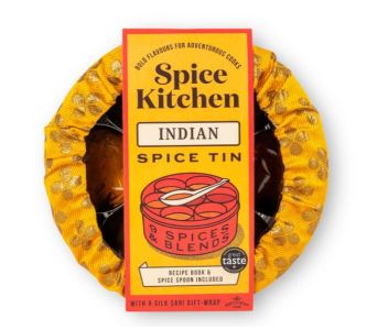 INDIAN SPICE TIN WITH SARI WRAP | 9 SPICES | GIFT OF THE YEAR WINNER