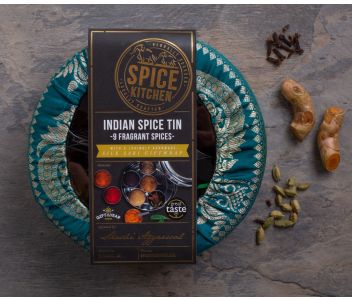 INDIAN SPICE TIN WITH SARI WRAP | 9 SPICES | GIFT OF THE YEAR WINNER