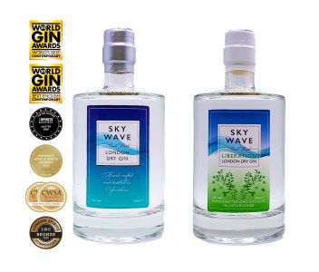 Sky Wave London Dry Gin and Sky Wave Liberation London Dry Gin Twin Pack