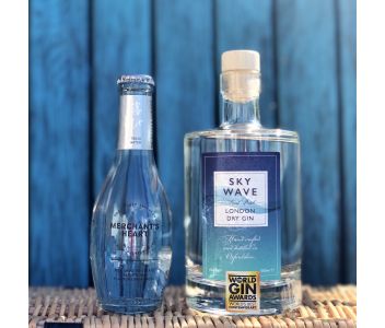 Sky Wave London Dry Gin (42% ABV) [200ml]