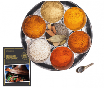 MOROCCAN SPICE TIN WITH SARI WRAP | 10 SPICES | 