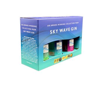Sky Wave 3 x Miniatures Gin Gift Box