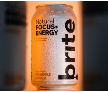 Brite Natural Focus Energy - Pineapple Mango 24 x 330ml