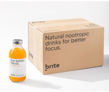 Brite Natural Focus Energy - Pineapple Mango 24 x 330ml