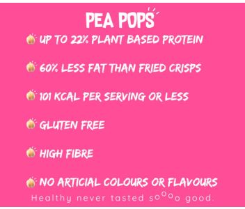 Pea Pops Chickpea Crisps Smoky BBQ (12x70g) - Gluten Free, Vegan, High Protein