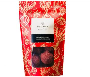 Organic Red Velvet Coconut Macaroons