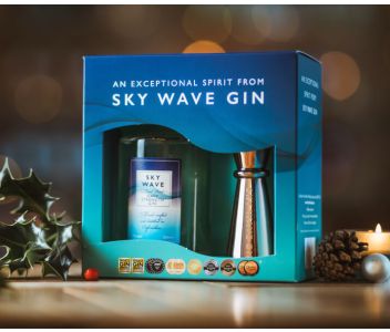 Sky Wave Gin Signature 200ml and Jigger Gift Box