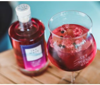 Sky Wave Raspberry and Rhubarb Gin (42% ABV) [500ml]