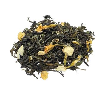 Loose Leaf Tea Set - Teapot 600ml, Tea Measuring Spoon, Jasmine & Mint Loose Leaf Green Tea 100g