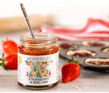 Womersley Strawberry & Mint Jam - More Fruits, Less Sugar