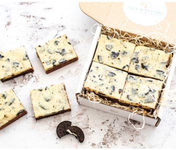 Cookie & Cream Brownies Box of 8